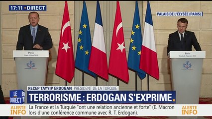 "Tu ne parles pas comme un journaliste" Quand Erdogan répond sèchement en conférence de presse