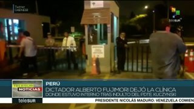 Perú: Fujimori abandona la clínica donde estuvo ingresado tras indulto