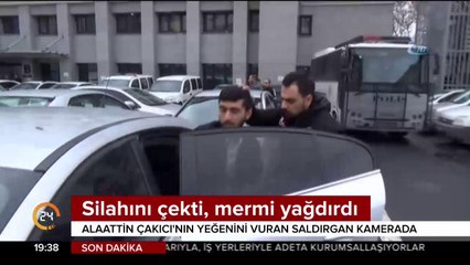 Silahını çekti, mermi yağdırdı