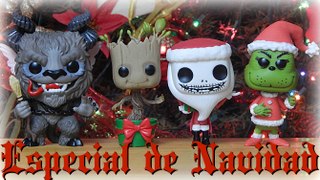 Funko Pop Especial de Navidad: Krampus, Baby Groot, El Grinch y Jack Skellington como Santa Atroz