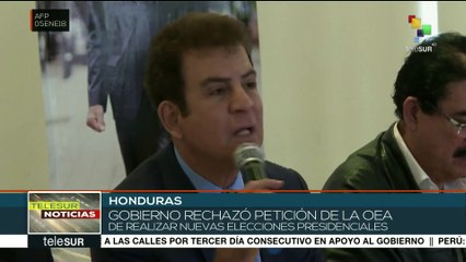 Gob. de Honduras se niega a repetir las elecciones presidenciales