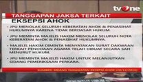 Poin Tanggapan Jaksa Terkait Eksepsi Ahok