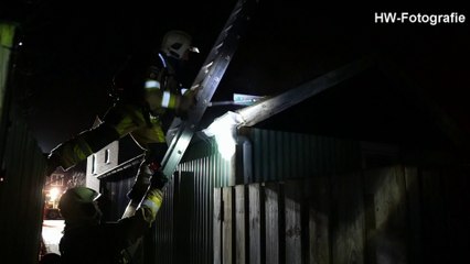 Brand in schuur aan Fisselerstraat in Hasselt