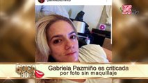 Gabriela Pazmiño es criticada por foto sin maquillaje