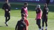 Messi and Suarez in fine form in Barcelona training
