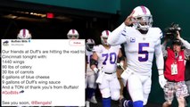 Bills Send Wings Over 1,400 Buffalo Wings To Bengals