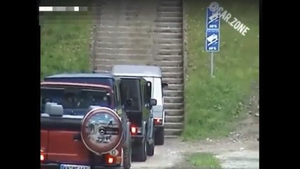 Gelendvagen in the Russian mud and snow.