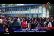 Cajamarca: joven lleva serenata buscando perdón pero es rechazado