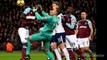 West Ham goalkeeper- ‘catches’ own team-mate’s head and Joe Hart somehow gets stick for it. - Fx7news