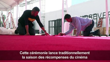 Golden Globes : préparatifs sur le tapis rouge