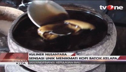 Sensasi Unik Menikmati Kopi Batok Kelapa