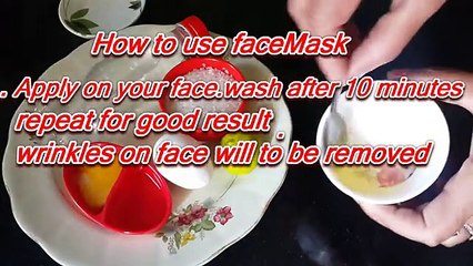 Download Video: Home Remedy for Wrinkles on FaceHome Made Egg Maskचेहरे की झुर्रियां हटाने के घरेलू उपाय,