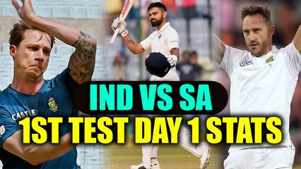 India vs SA 1st test : Statistical highlights of the Day 1 play | Oneindia News