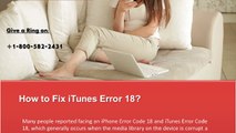 Fix iTunes Error 18