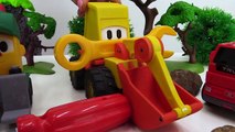 Leo the truck and excavator Max build an Orbeez pool. Toy trucks videos & children videos. Toy cars