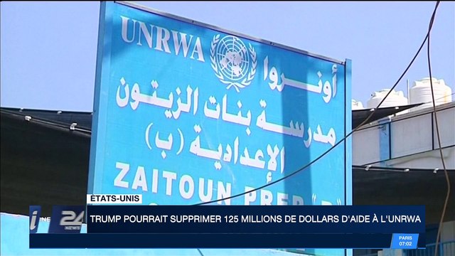 Etats-Unis : Donald Trump pourrait supprimer 125 millions de dollars d'aide à l'UNRWA