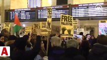 New York'ta 'Filistinli cesur kız' Temimi'ye destek gösterisi