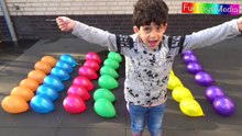 Learn Colours and Popping Water Balloons for Children