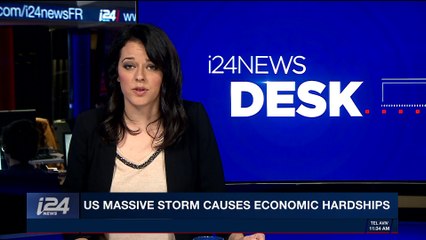 i24NEWS DESK | US massive storm causes economic hardship | Saturday, January 6th 2018