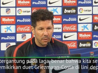 Simeone berharap pada duet Costa - Griezmann