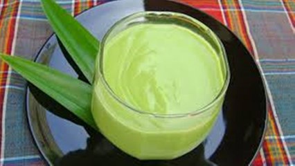 No flour Pandan Steamed custard - Thai Food