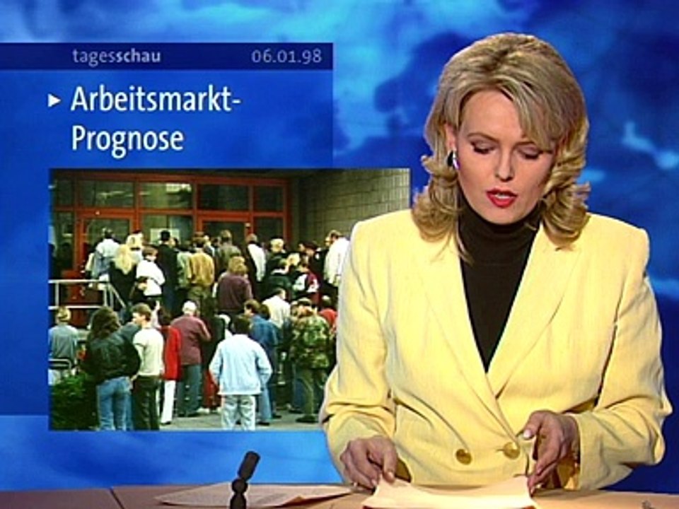 Tagesschau | 06. Januar 1998 20:00 Uhr (mit Eva Hermann) | Das Erste