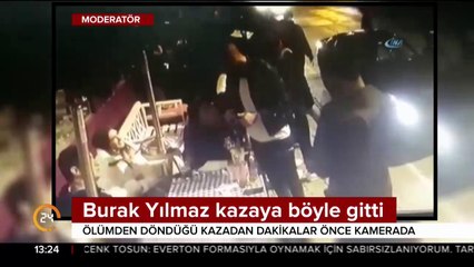 Burak Yılmaz ölümden döndüğü kazanın öncesine ait yeni görüntüler
