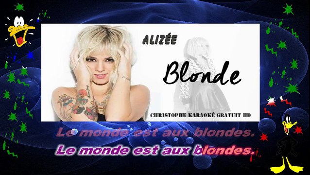 Alizée - Blonde KARAOKE / INSTRUMENTAL
