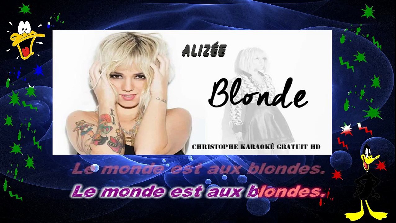 Alizée - Blonde KARAOKE / INSTRUMENTAL
