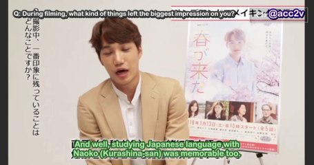 [ENG] 180104 WWW LINE - Spring Has Come Interview 4 - eks0 KAI [acc2v]