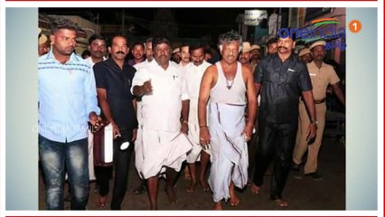 பாதுகாப்பு வீரர்களுடன் ராமேஸ்வரத்தில் புனித நீராடிய துணை முதல்வர்- வீடியோ