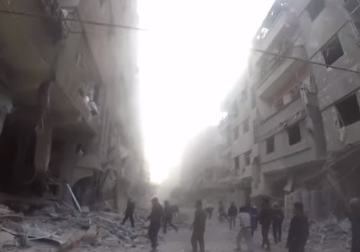 Intensified Airstrikes Hit Opposition Areas in East Damascus