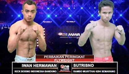 One Pride MMA Fly Weight, Iwan Hermawan VS Sutrisno