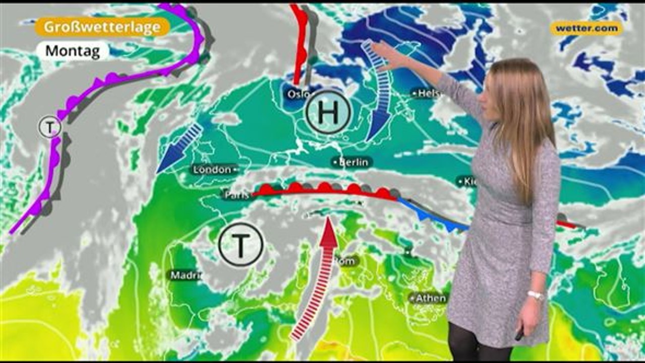 Das Wetter in Europa am 6. Januar 2018