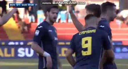 Gianluca Caprari Goal - Benevento 0-1 Sampdoria 06.01.2018