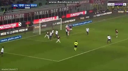 Leonardo Bonucci Goal - AC Milan 1-0 Crotone 06.01.2018