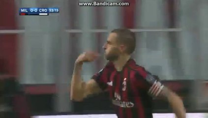 Leonardo Bonucci Goal HD -AC Milan 1-0 Crotone 06.01.2018