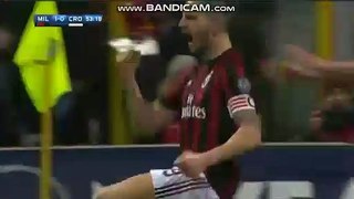 Leonardo Bonucci Goal - Milano 1-0 Crotone 06.01.2018