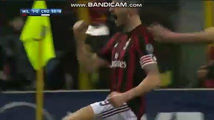 Leonardo Bonucci Goal - Milano 1-0 Crotone 06.01.2018