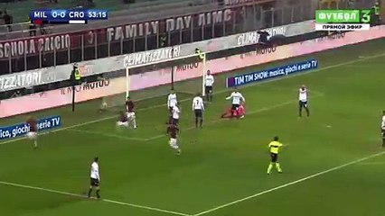 Leonardo Bonucci Amazing GOAL - AC Milan 1 - 0 Crotone - 06.01.2018 (Full Replay)