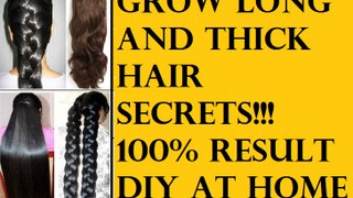 How To Grow Long And Thick Hair At Home.Secrets!!! 100% Results