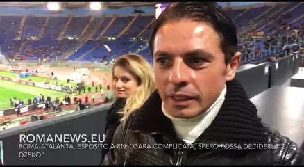 Roma-Atalanta. Esposito a RN: "Spero possa deciderla Dzeko”