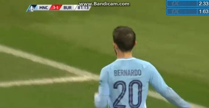 Bernardo Silva Goal HD - Manchester City 4 - 1 Burnley - 06.01.2017