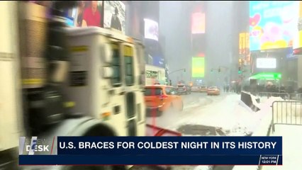 i24NEWS DESK | U.S. braces for coldest night in its history | Saturday, January 6th 2018