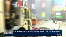 i24NEWS DESK | U.S. braces for coldest night in its history | Saturday, January 6th 2018