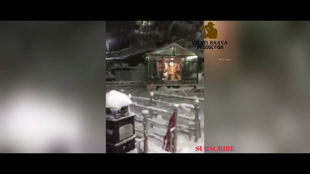 Live snowfall in katra || mata vaishno devi || beautiful view