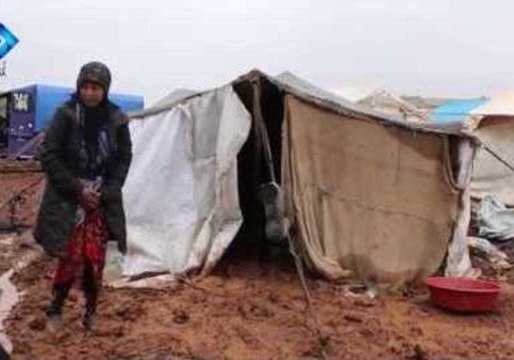 Recently Displaced Civilians in Aleppo Camp Face Harsh Conditions