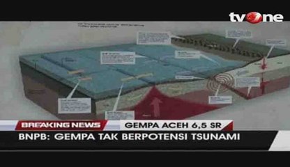 BNPB Gempa di Pidie Jaya Tidak Berpotensi Tsunami