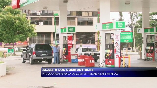 Alzas a los combustibles provocaran perdida de competitividad a las empresas