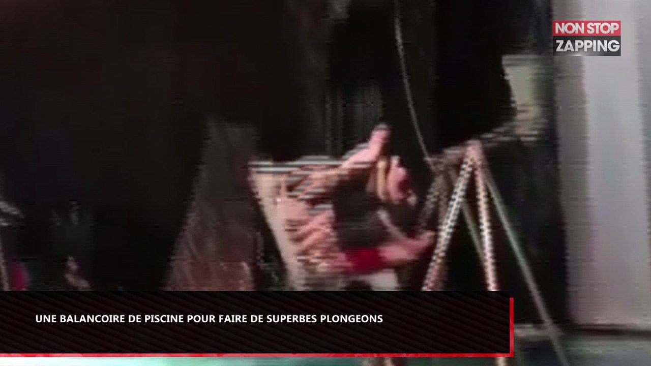 Une balançoire de piscine pour faire de superbes plongeons (vidéo)